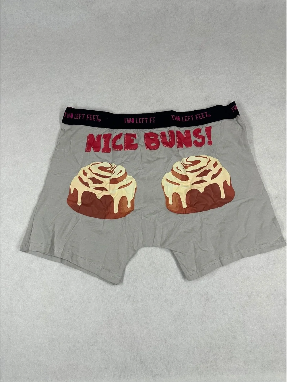 Two Left Feet Men's Trunks XL Blend Boxer Briefs with Nice Buns Print